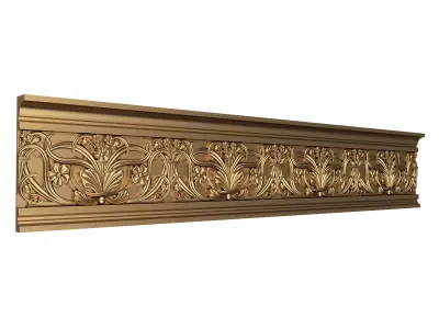 Cornice Decoration Molding 020 Low-poly 3D model