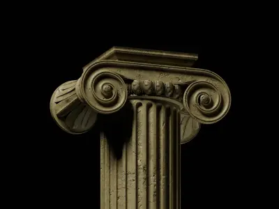 Ancient Pillar Model - Ionic Capital Model 3D model