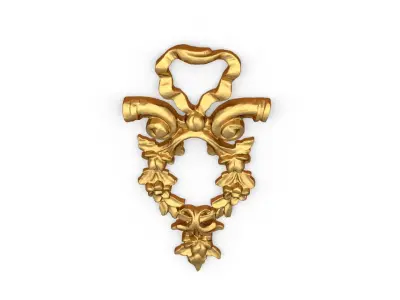 Classic carved decor ornament 484  3D print model