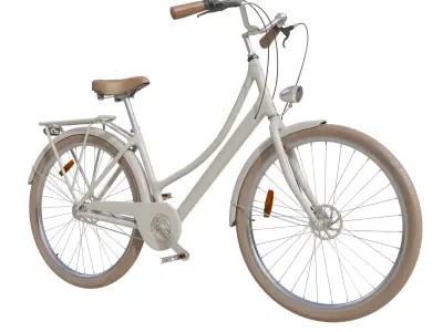 City bike retro 3D model