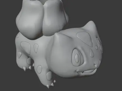 3D Printed Pokemon Bulbasaur Flower Planter 3D print model