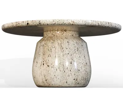 Marble Stone Coffee Table Low-poly 3D model