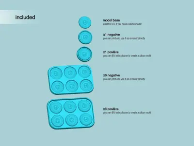 Cookie Mould 16 - Biscuit Silicon Molding 3D print model