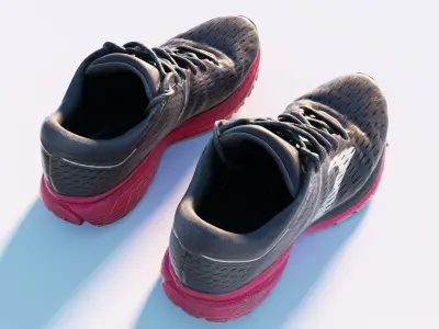 Running Shoe Low-poly 3D model
