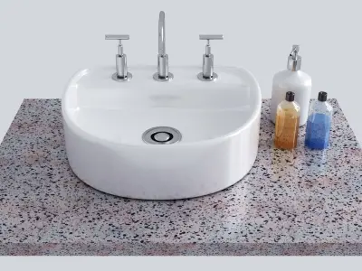 Bathroom Sink  001 3D model