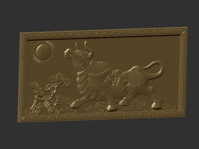 Bull Decoration 3D print model