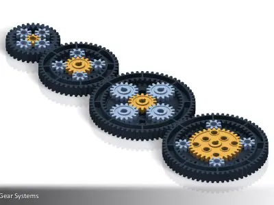Planetary Gear Collection 01 3D print model
