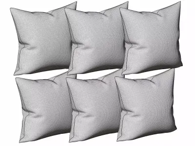 pillow set 01 3D model purchase
