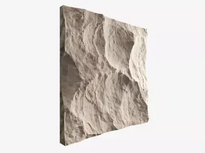 365-RockPanel stone wall 3D model