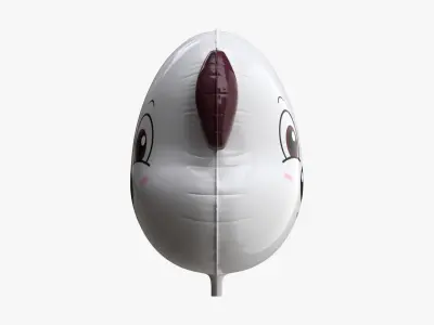 Foil decoration balloon 02 Dog 3D model