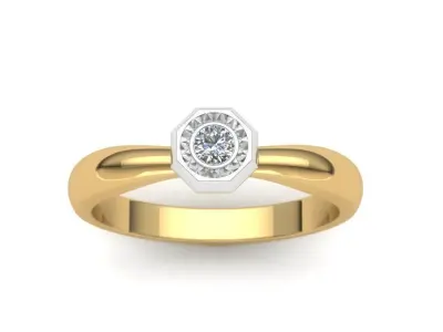 Diamond ring 3D print model 57