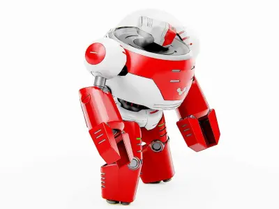 TOON DROID ZEFF Rigged for Unreal Engine - Unity - MIXAMO 3D model