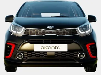 Kia Picanto 2020 GT Line Spec Low-poly 3D model