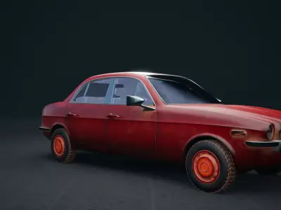 Vintage Jaguar 3D model