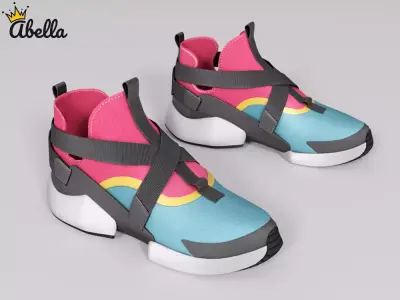 Sneakers 1 Low-poly 3D model