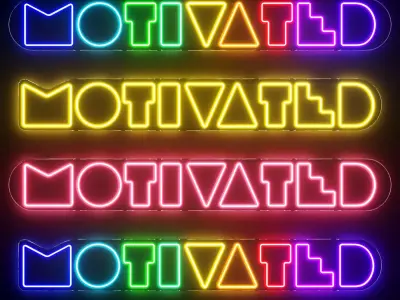 Motivated Neon Signs 3D model
