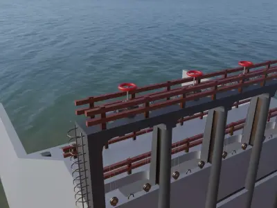 Water Dam Sluice Gate Free low-poly 3D model