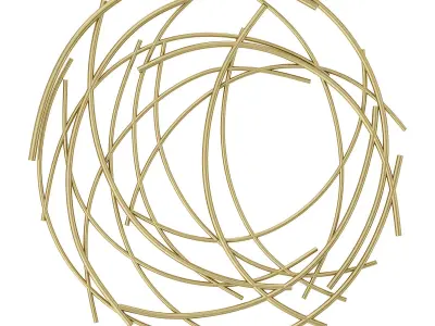Mercury row abstract wall decor 3D model