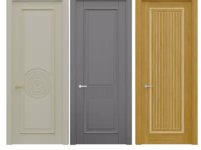 Door set 3D model