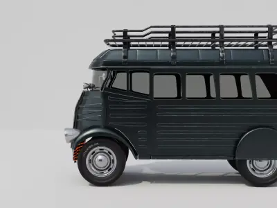 Cyberpunk Sytle Truck 3D model