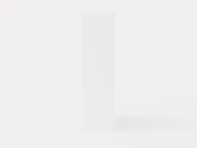 Anselm Wardrobe 250 Cm 3 Sliding Doors White Low-poly 3D model