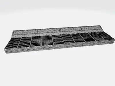 Music Studio Mixer Board Low-poly 3D model