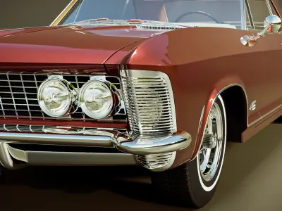 Buick Riviera Classic Car 3D model