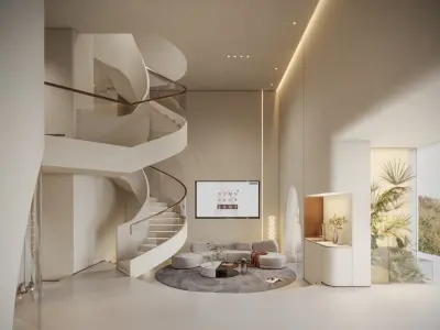 hotel lobby 3D model