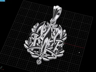 Ukrainian Trident 3D print model 13