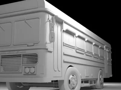 lanka ashok leyland bus 3D model