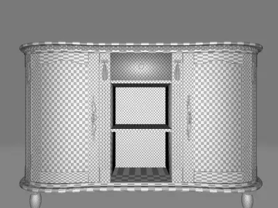 Bull Fitu Drawer Buffet Table 3D model