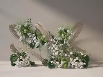 Floristry Fine art display 3D model