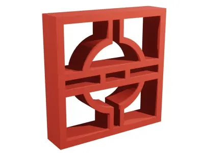 Brick Jaali Arch Over 3D model