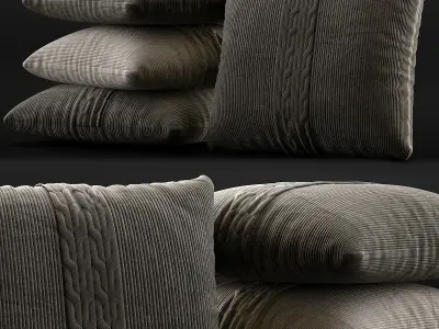 pillows collection 3d models Low-poly 3D model