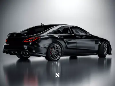 Mercedes Benz CLS 63s AMG - Fully Rigged Ready For Animation  3D model