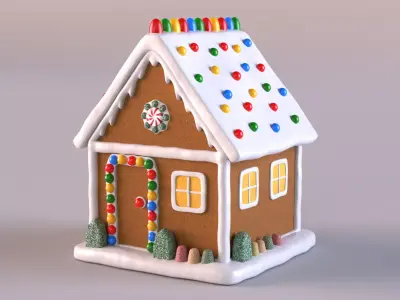Gingerbread House 3D model