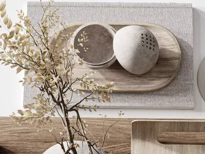 Decorative set 30 3D model buy