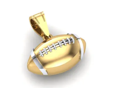 American Football 3D print model