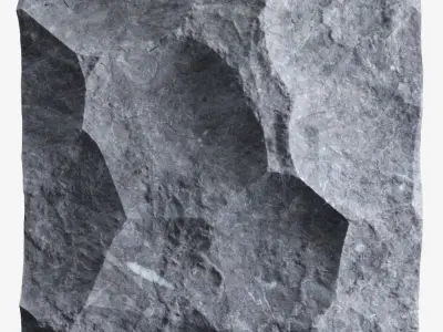 343-RockPanel rock wall art 3D model