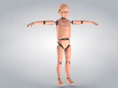 Child Crash Test Dummy -  3 Texture Sets in 1 3D model