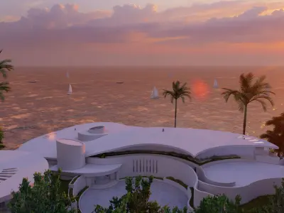 Real Tony Stark Mansion 3D Low-poly 3D model