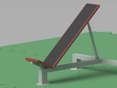 Gym chair Free 3D model