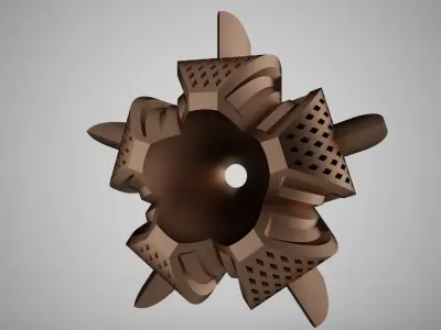 Lotus Flower Ornament 3D print model