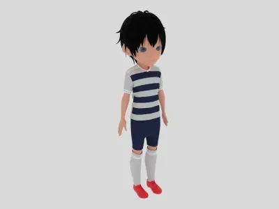 Soccer - Football  Player Low-poly 3D model buy