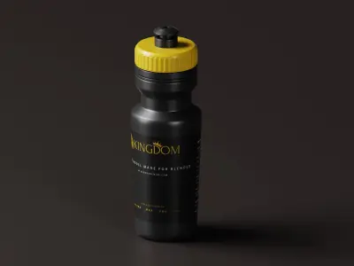 Bicycle Water Bottle  Low-poly 3D model