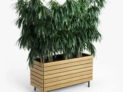 jasper rectangle planter P 3D model