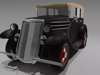 1935 Ford 40 3D model