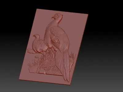 Birds pheasant 3D print model