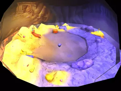 Game Low-Mode - Desert Underground Treasure 21 3D model