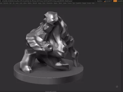 Modern Abstract Decorative sculpture 3d print model 121 3D print model